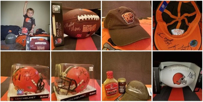Browns Backers raffle Prizes