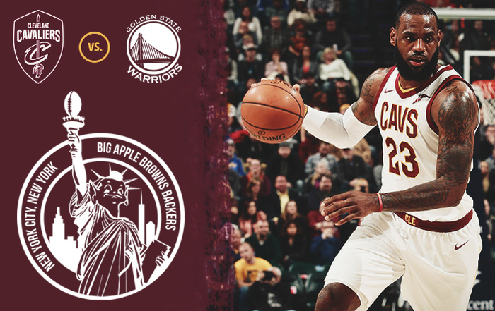 Cavs bar NYC watch party Warriors Browns Backers